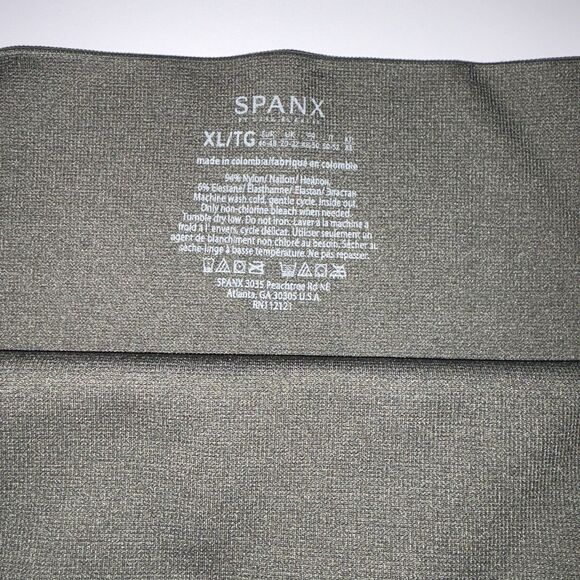 SPANX Green Camouflage Look At Me Now Seamless Leggings Size XL Camo - Picture 6 of 8